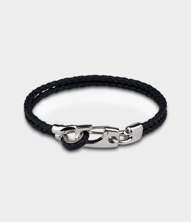 Leather Snap Twist Bracelet by Stephen Einhorn